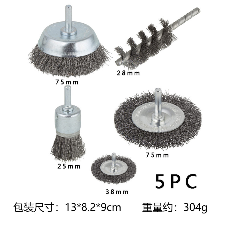 Rueda de alambre de taladro eléctrico de traje transfronterizo con varilla de molienda derusting taladro eléctrico de molienda eléctrica de alambre de cobre de alambre de acero inoxidable cepillo de alambre