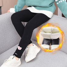 童装女童加绒裤子秋冬新款德绒一体绒保暖加厚打底裤女孩秋款代发