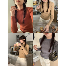 【爆版升级 2025新色】半高领针织衫女长袖毛衣打底内搭衫W294D