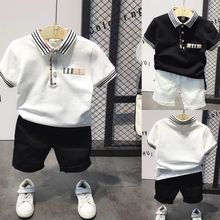 夏款童套装男童韩版短袖短裤两件套装宝宝中小童装地摊货源