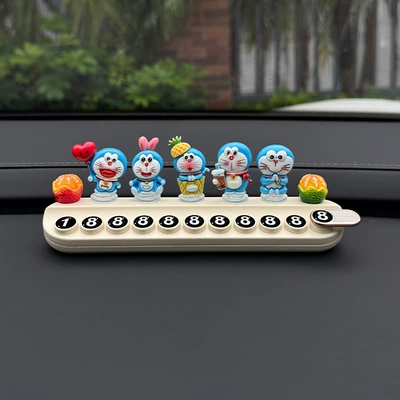 Nömrəli dayanma kartı Plate Doraemon Car Moving - big-orange-italian-jingle-cat-random-5-beige-aromatherapy-stop-sign