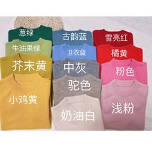 基础款 纯色圆领儿童羊毛衫 男宝女宝秋冬打底毛衣J10095