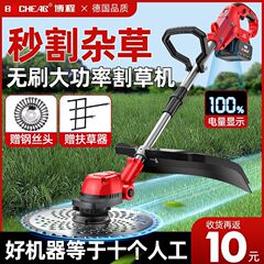 大功率电动无刷割草机开荒园林锂电池农用打草机家用除草神器