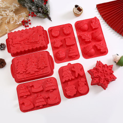 クロスボーダークリスマスシリーズケーキ型食品級シリコン膜厨房焙煎神器離型メーカー卸売り