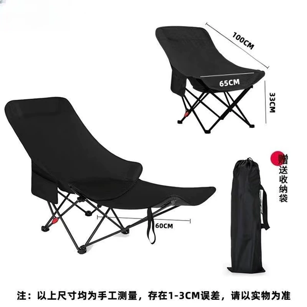 (Can be lying with leg support) Black three-speed adjustment chair✦✦