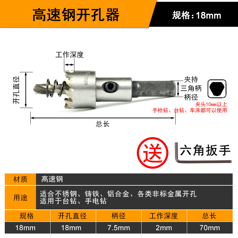 ステンレス穴あけ器金属鉄皮アルミニウム合金専用穴あけ高速鋼拡穴円形開口センタードリル|undefined