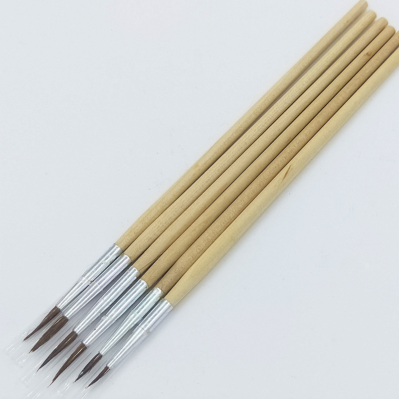 厂家批发工业勾线笔狼毫描笔石膏陶瓷彩绘笔数字油画笔依文笔