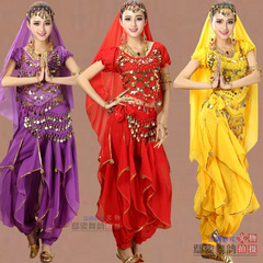 New belly dance ethnic style dance costumes Xinjiang dance Indian dance costumes dance costumes swivel pants suit