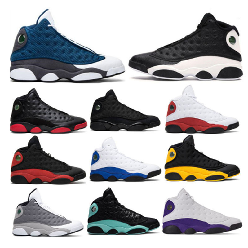 J13 Panda Good Selling Men's Shoes Sports Shoes Basketball Shoes Black and White Red 13S Love and Light Shoes 40-46