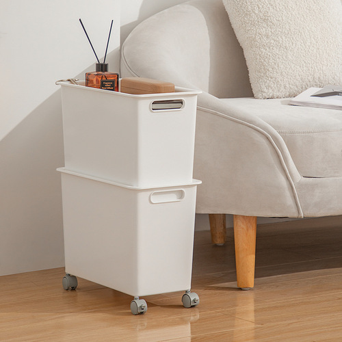Book storage box with pulleys for student dormitory under desk bag storage box room under bed workstation sundries storage basket