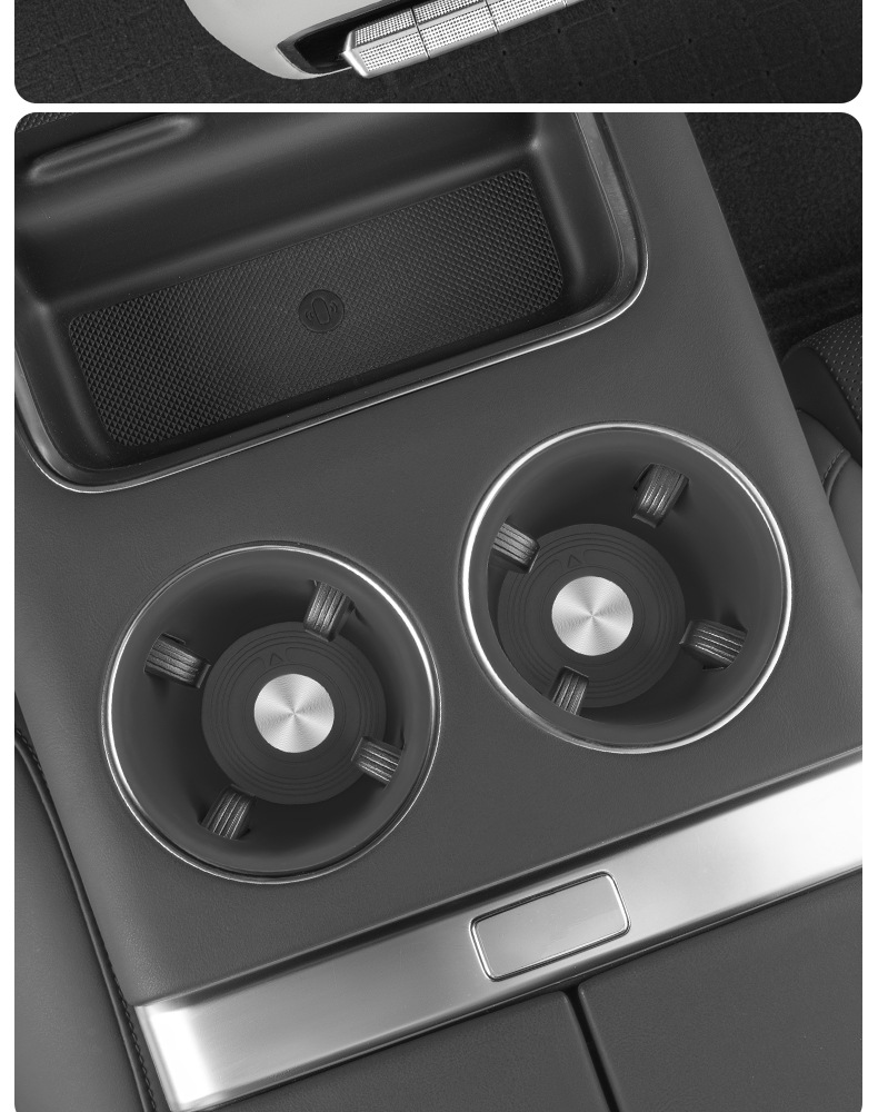 Suitable for Ideal L6L7L8L9 Central Control Water Coaster Silicone Anti-Slip Wireless Charging Storage Pad Car Supplies Modification