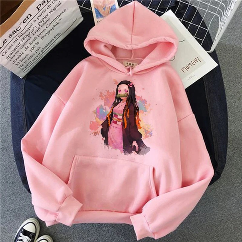 Y2k Japan Anime Women Sweatshirts Manga Plus Size Hoodie