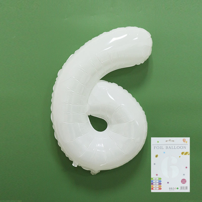 Globo digital de 32 pulgadas, embalaje de tarjeta de papel independiente, versión estadounidense, película de aluminio delgada, embalaje fino, papel de aluminio, globo de cumpleaños