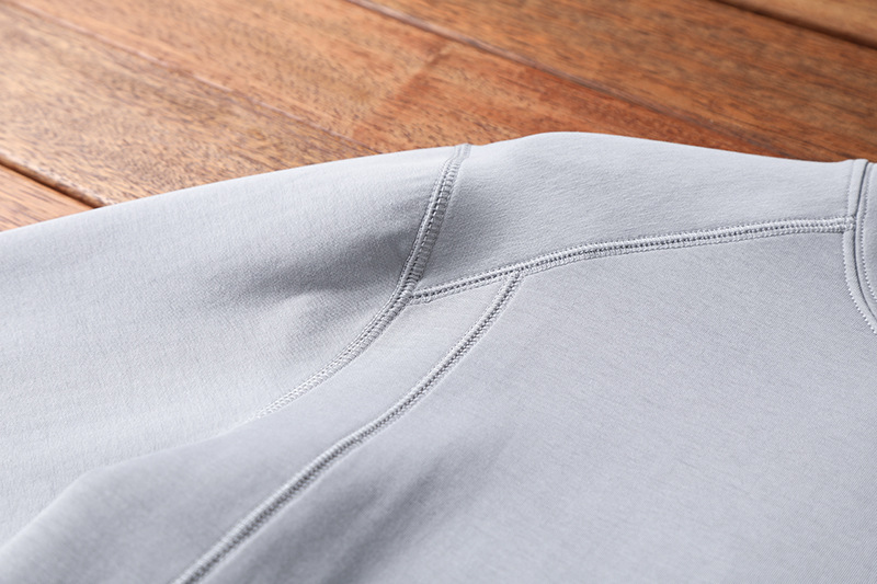 felpa con strato d'aria in ammoniaca liquida di alta qualità primavera e autunno uomo e donna coppia stile moda taglio verticale 3D tinta unita_voghion.com