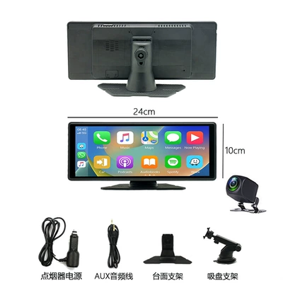 Wireless Carplay Portable Screen Car: Bort kompüteri - official-standard-configuration-add-reversing-rear-view-light-sensor-apple-carplayoverseas-android-auto-car-machine-1026inch