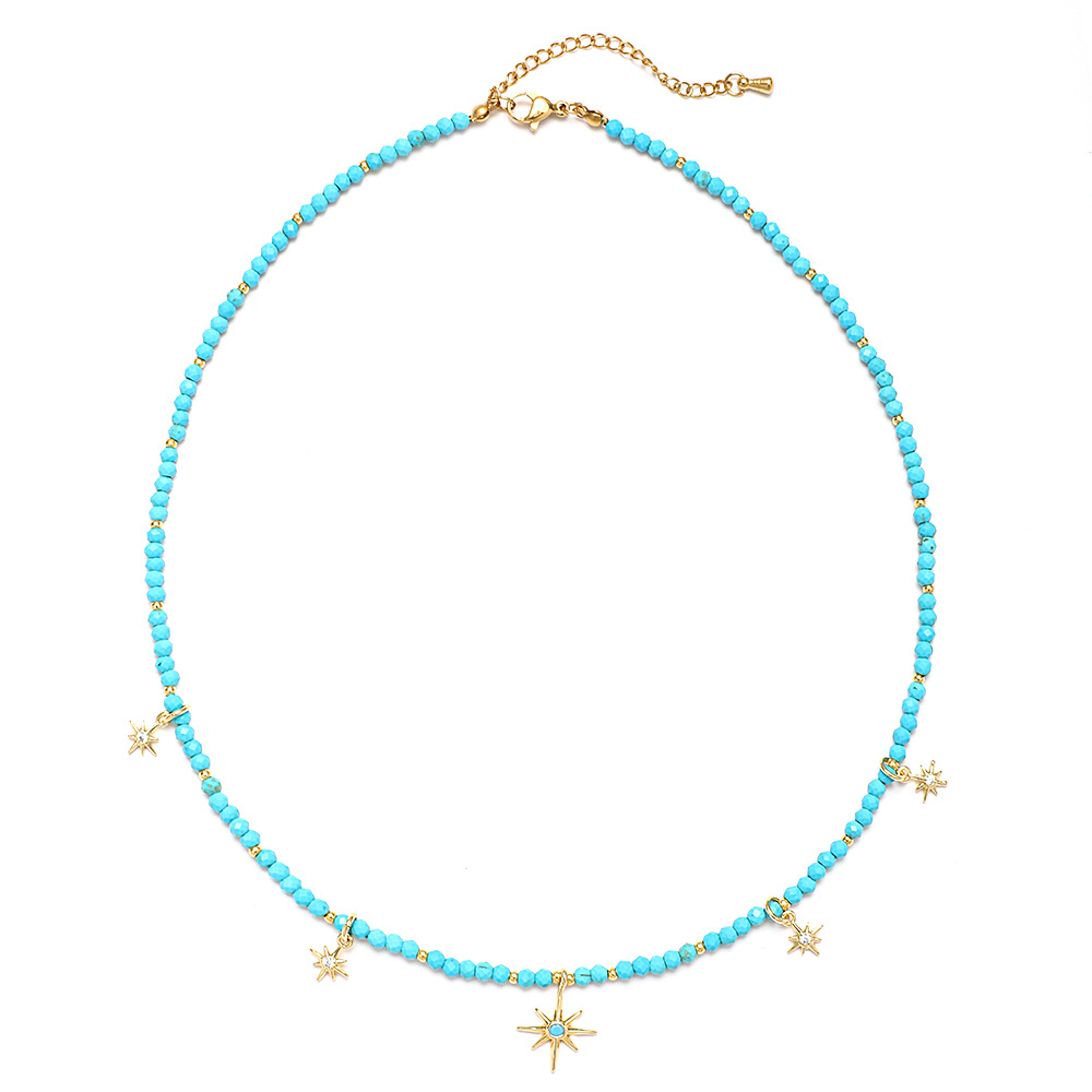20g Weight Necklace Classification 1 Piece Quantity Travel Occasion Alloy, Agate Material Heart Shape Pattern Women's Gender Beaded Design Ethnic Style, Bohemian Style Ethnic Style Bohemian Heart Shape Alloy Agate Necklace In Bulk 7