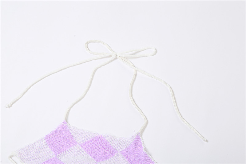 Knitted Halter Vest Suit 9