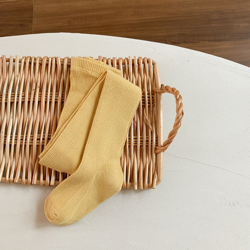 2024 primavera y otoño nuevas polainas para niñas bebé a pantimedias para niños transpirables medias de una pieza coreanas