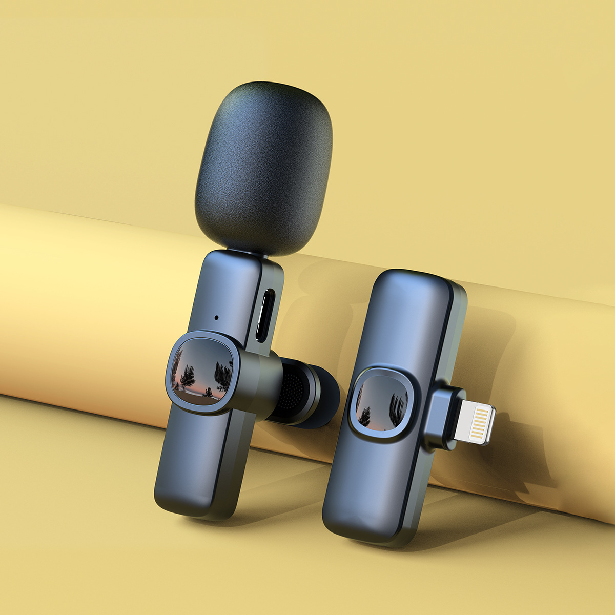 Micrófono inalámbrico clip de cuello J1 transmisión en vivo Grabación dedicada reducción de ruido Android teléfono móvil vlog Video radio micrófono