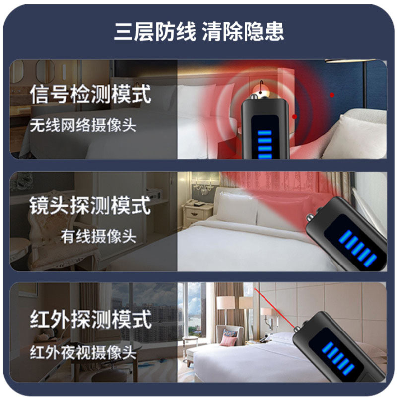 ワイヤレス信号赤外線スキャンホテル監視検索アンチスパイアンチGPS測位監視カメラ検出器|undefined
