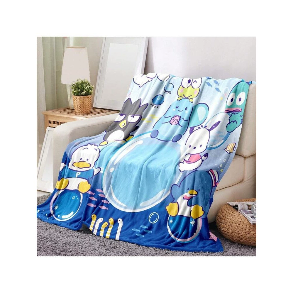 Sanrio Cinnamoroll, Pompompurin и My Melody фланелевый плед для кемпинга