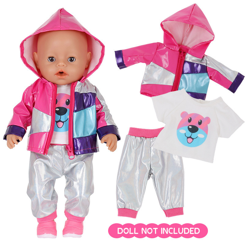 43cm Doll Animal Cartoon Jumpsuit with Hat 18inch American Girl Doll Clothing Cross-Border Hot Sale New Style 43cm Doll Animal Cartoon Jumpsuit with Hat 18inch American Girl Doll Clothing Cross-Border Hot Sale New Style