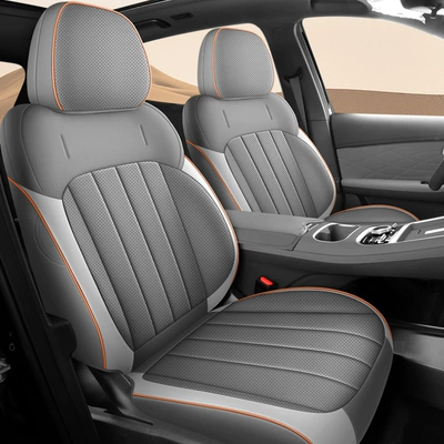 Inspired Seat Cover, Modelə uyğun (Original) oturacaq örtükləri - tobacco-gray-standard-edition-five-seater-dedicated-to-starhip-7-all-inclusive-front-row-half-pack-in-rear-row