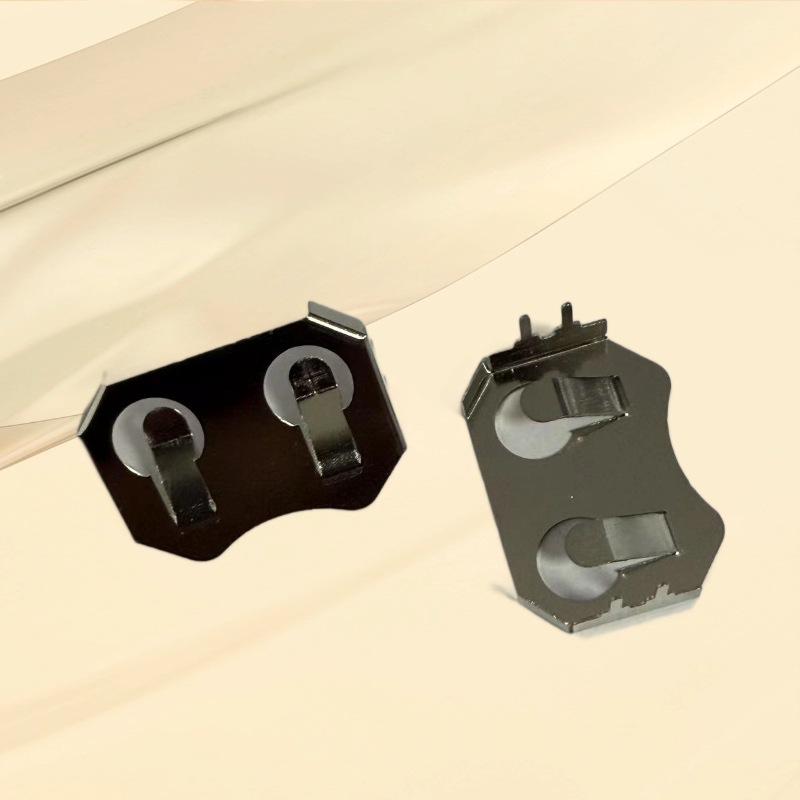 供应CR2032插件插件五金电池扣，CR2032-912 四脚插件电池片