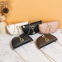 外貿包包2023夏季新款時尚圓點女包單肩斜挎餃子包批發一件代發