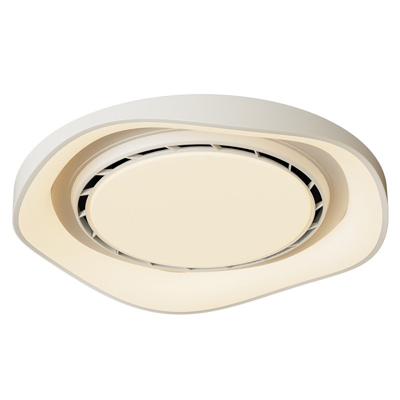 Lámpara de Techo con Ventilador Invisible 461L de Hierro y ABS, Control por Voz, para Dormitorio