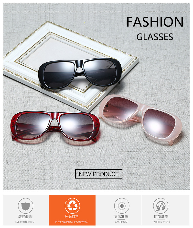 Fashion Oval Frame Big Hinge Sunglasses Wholesale display picture 14