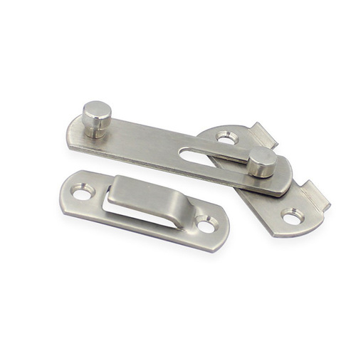 Stainless steel door buckle latch door latch safety bolt sliding door hasp small pet cage door lock latch anti-theft buckle