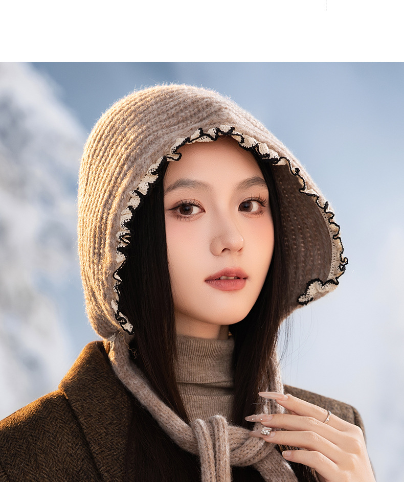 Versione coreana versatile in pizzo lavorato a maglia, grande circonferenza, antivento, caldo, annodabile, morbido, autunno inverno, spesso_voghion.com