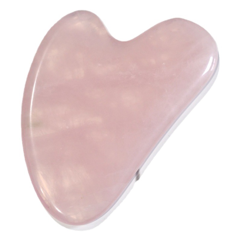 Venta al por mayor tablero de raspado jade rosa cristal dongling jade obsidiana masajeador cara adelgazamiento casa salón de belleza cara lifting