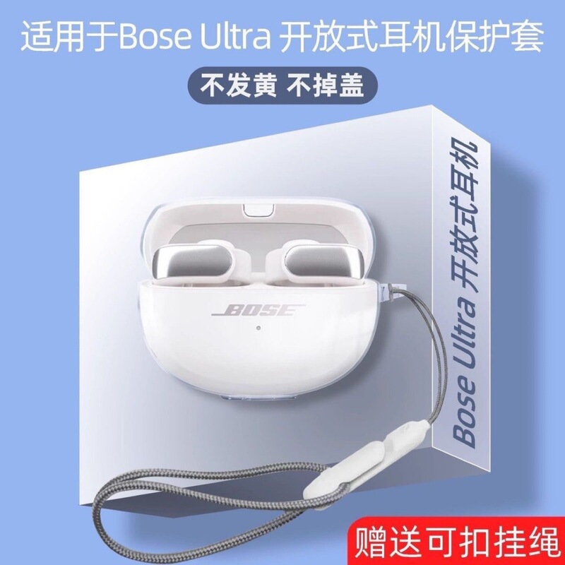 Transparent Anti-Drop Protective Case Suitable for Bose Ultra, Tpu Soft Shell, Bose Ultra Open-Back Earphone Case
