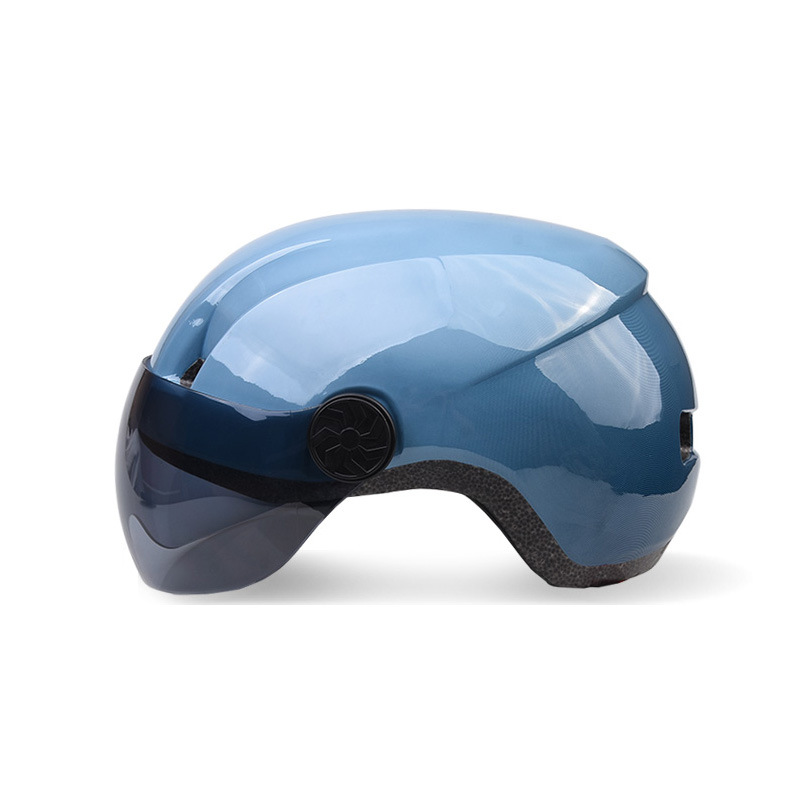 Casco para ciclismo, medio casco cortavientos para hombres y mujeres, gorro de seguridad cálido para adultos, gafas antifrío para bicicleta de montaña