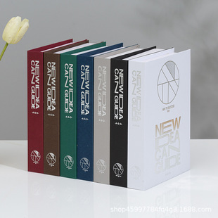 European Retro Simple Light Luxury Silver-Plated Fake Book Decorative Book Simulation Book Decorative Book Photo Props and Ornaments Wholesale