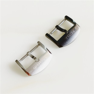 Original accessories bailingnianling 316L folding buckle Japanese buckle pin buckle belt buckle rubber steel belt watch buckle 20mm