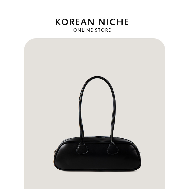 2024 New Korean Niche Design Ins Single Shoulder Underarm with Female Texture and Large Capacity Handheld Stick Bag_voghion.com