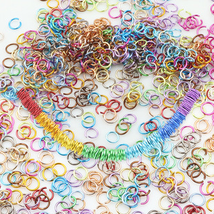 6MM�XȦ�_��Ȧ��ɫ���hȦ�羳 DIY�����Ʒ��朴�����ϺϽ����