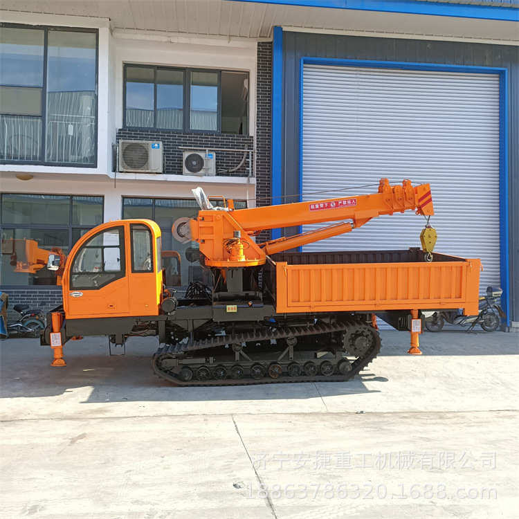 供应多种异型履带吊车 后驱履带随车吊机 履带爬山虎改装随车吊