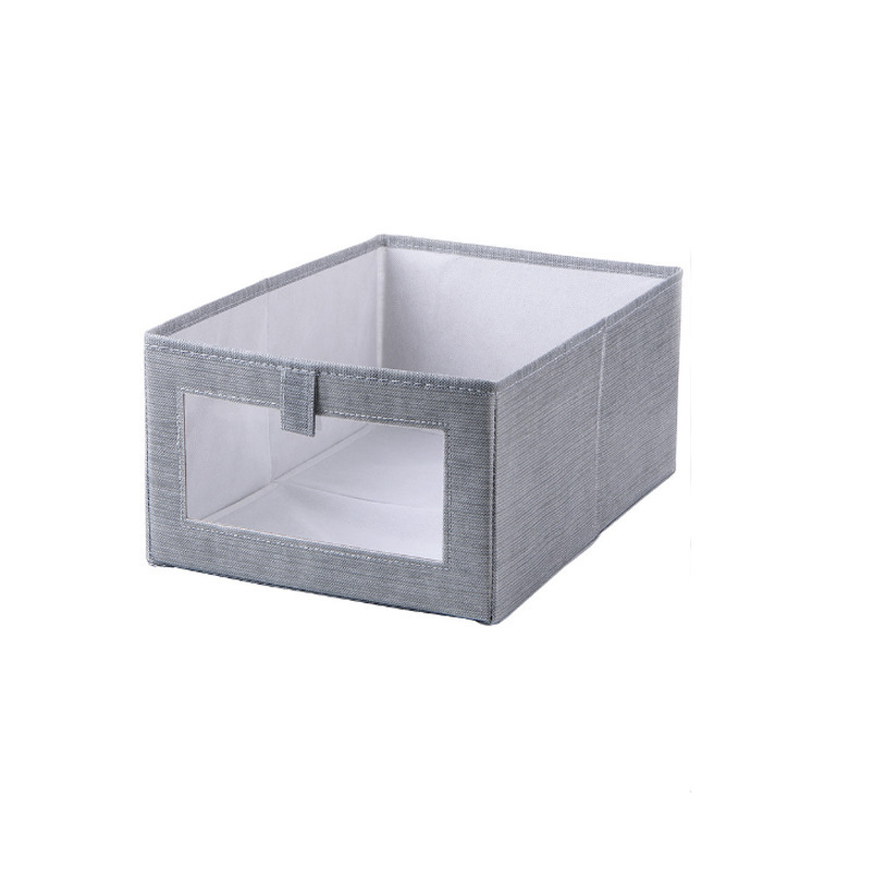 Caja de almacenamiento plegable caja de almacenamiento cajón de tela caja de organización de ropa multifuncional libro caja de organización de juguete sin tapa