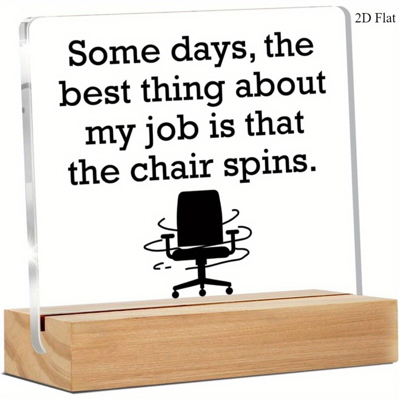 2D Flat, Funny Office Desktop Decoration Sign - a Gift for Colleagues with a Satirical Message 2D Flat, Funny Office Desktop Decoration Sign - a Gift for Colleagues with a Satirical Message