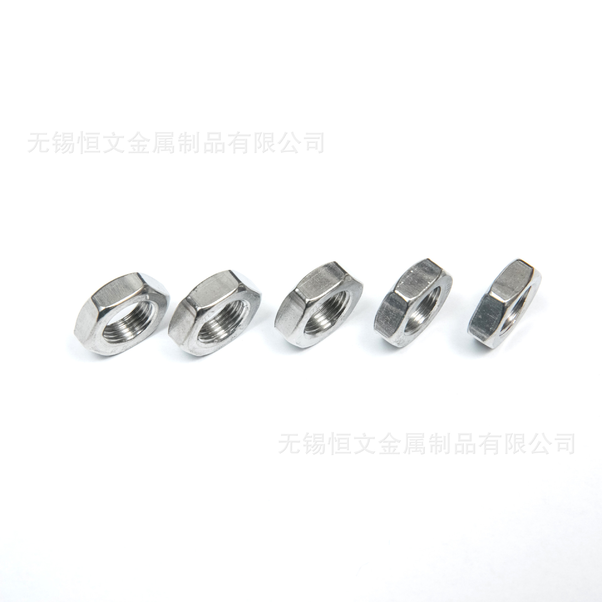 现货批发304不锈钢细牙螺母 GB6173六角细牙薄螺帽M4*0.5-M64*4