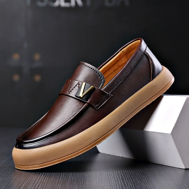 Мужская обувь Весенняя новая обувь Lefu повседневная кожаная обувь