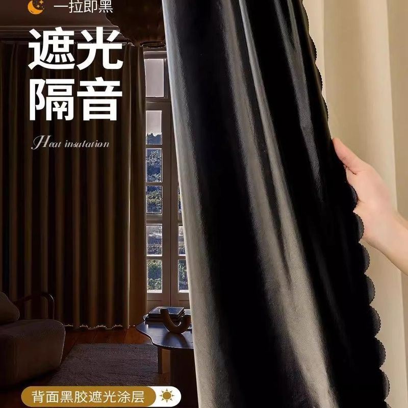新款窗帘遮光阳台卧室罗马杆遮光帘出租屋不透光窗帘防水防晒遮阳|undefined