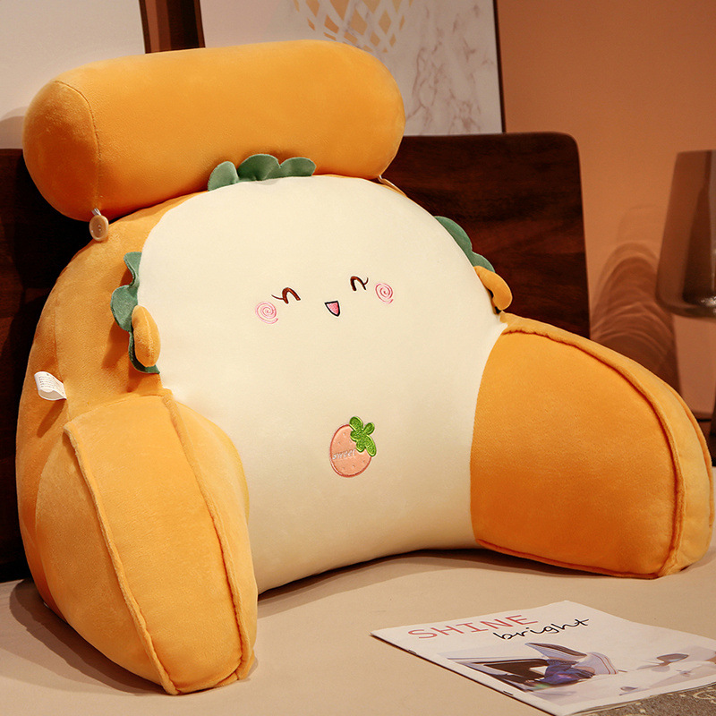 Cojín de noche gran respaldo almohada juego de noche teléfono móvil espalda almohada suave bolsa dormitorio cama lectura artefacto cojín trasero