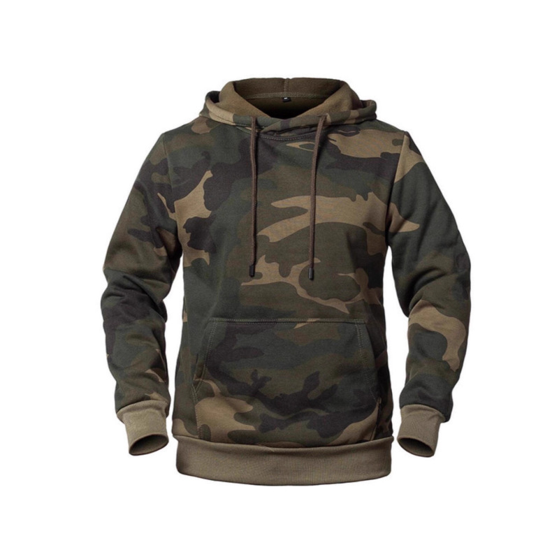 Amazon Cross-Border New Autumn and Winter Large Size Camouflage Sweatshirt Casual Loose Men's Long-Sleeved Fleece Pullover Top