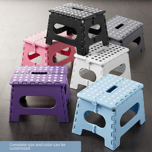 Thick Plastic Folding Stool Space-Saving Children and Adult Multi-Size Outdoor Portable Small Stool Dining Table High Stool