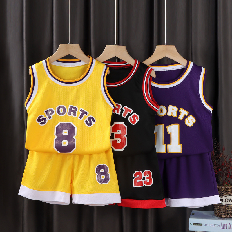 Category a New Basketball Uniform Set, Big Children's Sports Suit, Basketball Vest Suit, Sports One-Piece Generation Category a New Basketball Uniform Set, Big Children's Sports Suit, Basketball Vest Suit, Sports One-Piece Generation